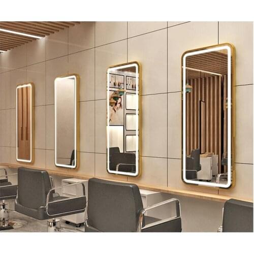 Hairdressing shop Jingtai barber shop mirror hair salon wall-mounted simple haircut mirror