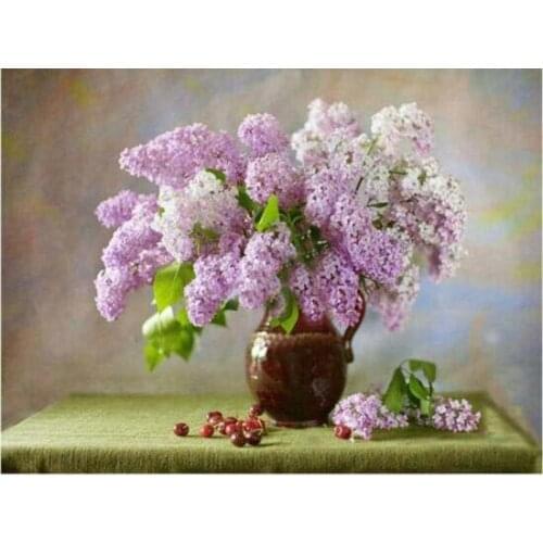 TOUOILP square full Diamond Painting full Bloemen 54