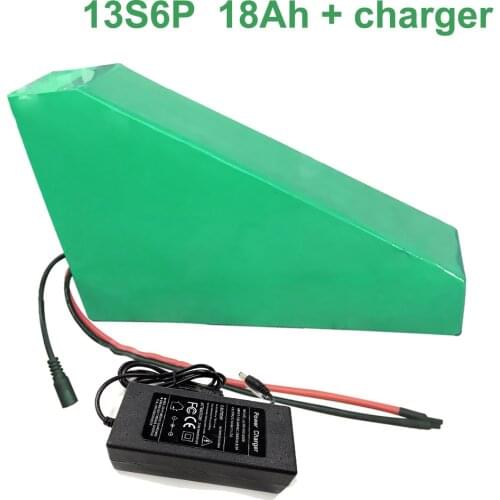 With charger 48V 18Ah 13S6P 18650 Li-ion Battery Pack E-Bike Ebike electric bicycle Accept customization