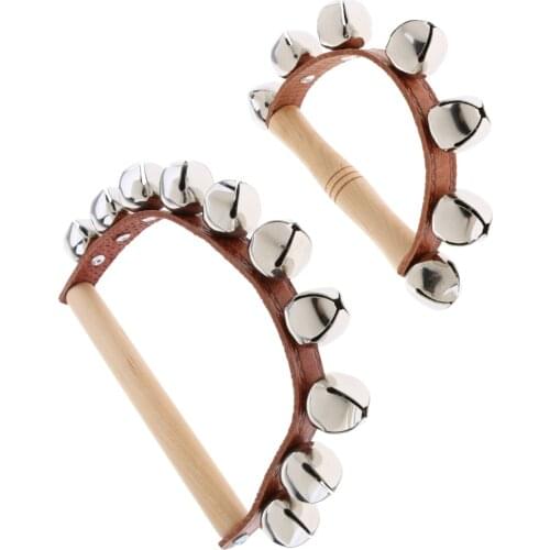 Sleigh Bell Professional Concert Hand Bell 7 10 Bells Percussion Instrument