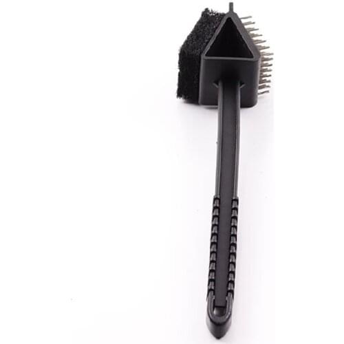 3 in 1 Barbecue Grill Brush With Scraper and Sponge Stainless Steel BBQ Easy Clean Tool Universal Premium Brush SEC88