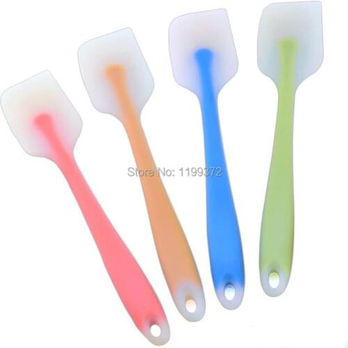 50pcs Silicone Cream Baking Scraper Nylon Non-Stick Butter Spatula Translucent Chocolate Cake Spreader Kitchen Cook Tool