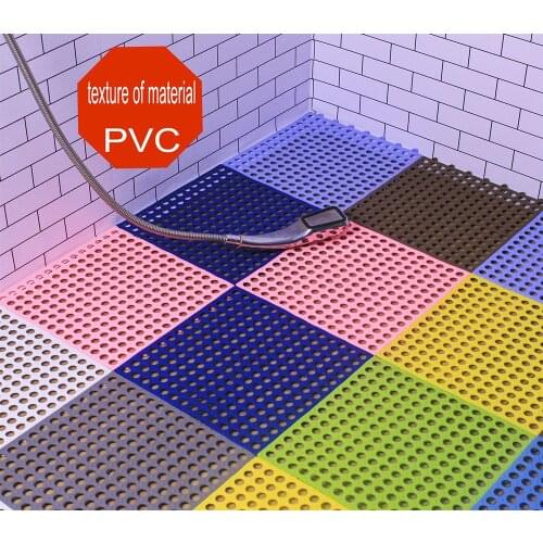 Toilet Bathroom Splicing Anti Slip Pad PVC Household Anti Slip Pad Shower Waterproof Pad Simple Hollow Out Anti Slip Pad