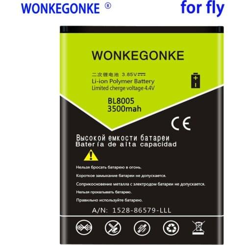 WONKEGONKE 3500mah for Fly BL8005 IQ4512 High Quality Batteries