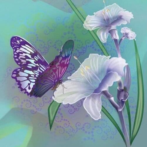 3D Diamond embroidery Icon DIY Diamond Painting full Rhinestone Needlework Mosaic Flowers Butterfly Home Decor paintings