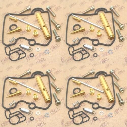 4 set For GSF250 GJ74A Bandit 250 GSF 250 Seal Float Valve Pilot Screws Carburetor Repair Kit Rebuild