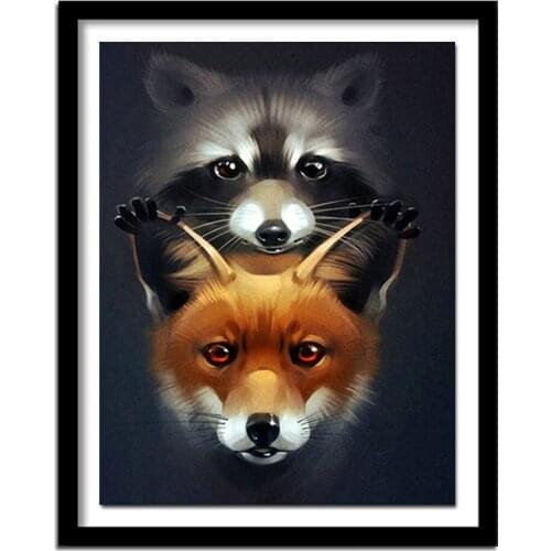 5d Diamond animals diamond embroidery needlework fox diy diamond painting cross stitch kits Home Decor