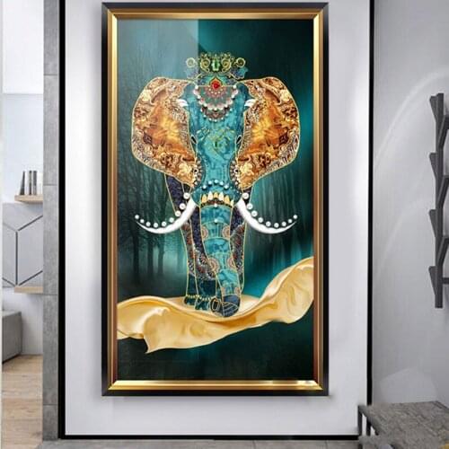 New DIY AB Diamond Painting Animal elephant Diamond Embroidery Round drill Pictures Cross stitch Home Decoration Christmas gift