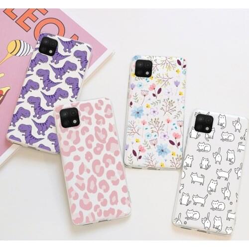 Case For Samsung Galaxy A22 5G Cover 6.6" Soft TPU Clear Capa For Samsung A22 A 22 SM-A226B Dragon Flowers Silicone Coque Fundas