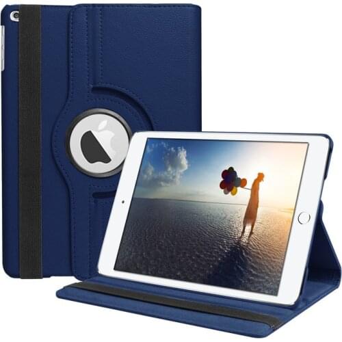360 Degree Rotating PU Leather Flip Cover Case For New iPad 9.7 2017 2018 5th 6th Stand Cases Smart Case A1822 A1823 A1893 A1954
