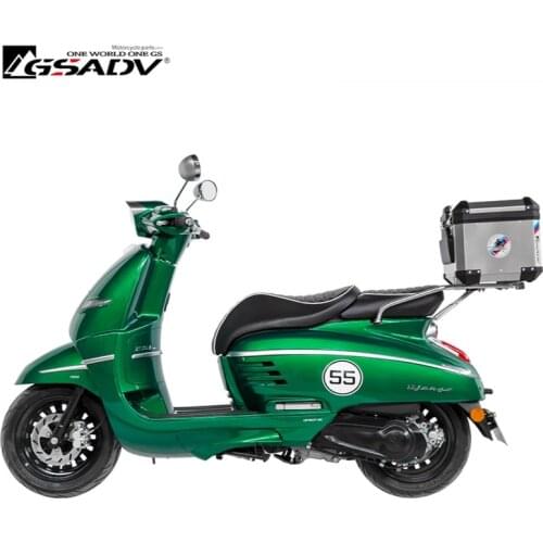 For Vespa Django150 Top Case Motorcycle Aluminium Rear Box Storage Case Waterproof Suitcase