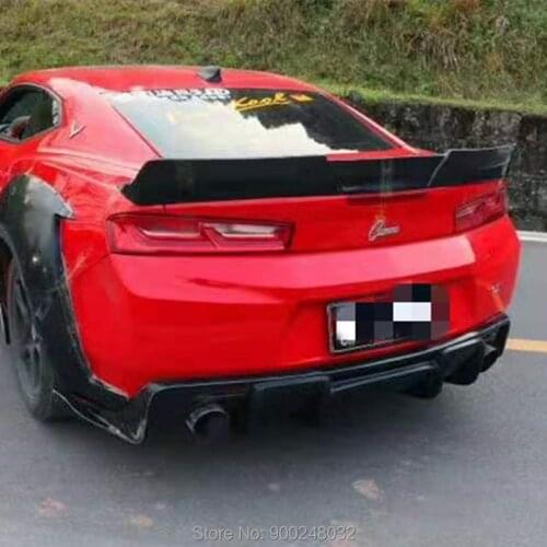 FOR Chevrolet Camaro ZL1 2016 2017 2018 Carbon Spoiler Wing Trunk Lip Boot Cover Car Styling