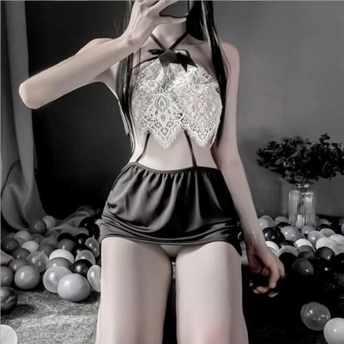 Women Sexy Secretary Uniform Costume Girls Hollow Out Temptation OL Teacher Uniform Erotic lingerie Hip Skirt