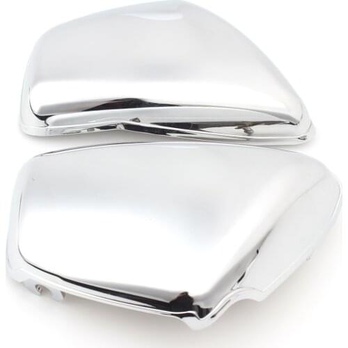 Motorcycle Chrome Accessories For Yamaha XV700 750 1000 1100 Virago 84-Up Battery Side Fairing Cover Protection Guard L&R Sides