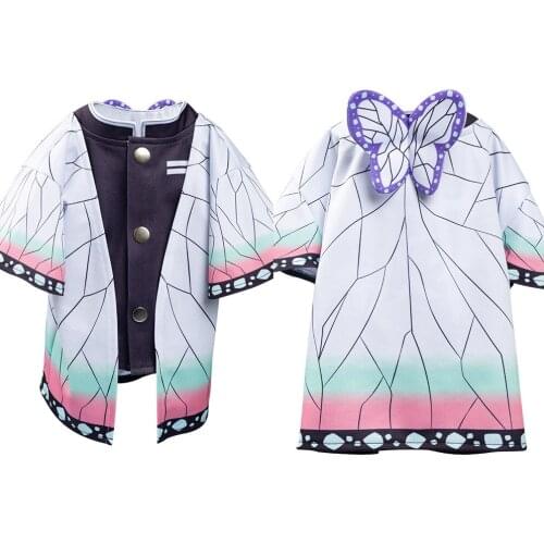 Demon Slayer Kochou Shinobu Pet Cosplay Costumes Halloween Carnival Suit