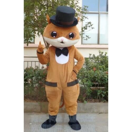 Halloween The Cat In The Hat Mascot Costume Suits Cosplay Party Game Dress Outfits Interesting Funny Cartoon Character Clothing