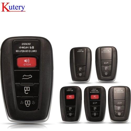 Kutery 10pcs Remote Key Shell Fob Car Key Case Replacement Insert Key Blade For Toyota RAV4 Highlander Camry Avalon Corolla C-HR