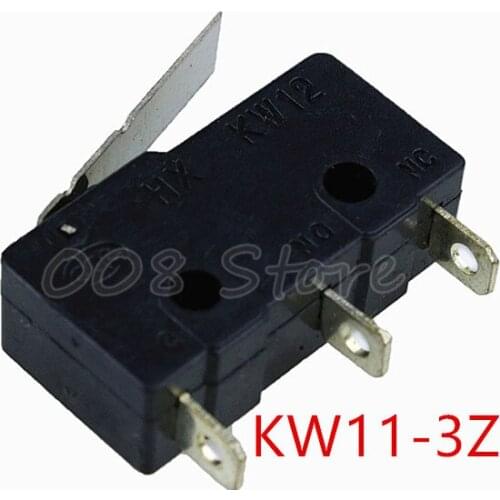NEW 10PCS Travel Switch Limit Switch, 3 Pin N/O N/C High quality All New 5A 250VAC KW11-3Z Micro Switch Factory direct sale