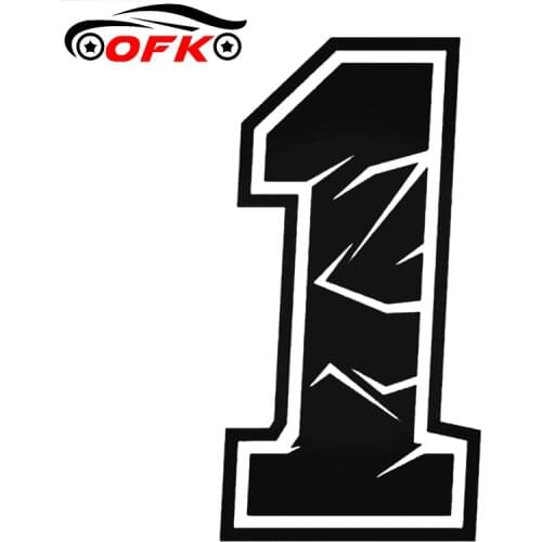 OFK Autocollants En Vinyle Pour Voiture Etiquette Humoristique, Avec Numero De Police Artistique, Pour Accessoires De Moto