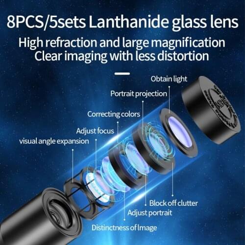 Optical HD 25X metal monocular telescope lens Phone telephoto lens selfie tripod for iPhone 7 8 Xiaomi all Smartphone