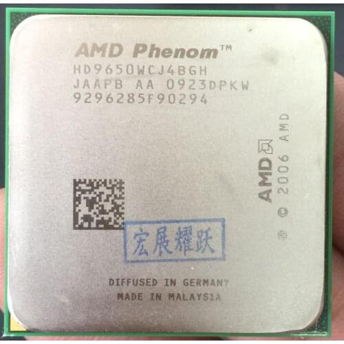 AMD Phenom X4 9650 - HD9650WCJ4BGH 95W CPU 940 AM2+100% working properly Desktop Processor