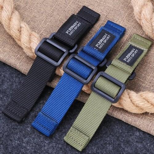 Nylon Strap Outdoor Sports Strap Bracelet For Seiko Rolex 20mm 22mm 24mm Black Army Green Blue Watch Strap