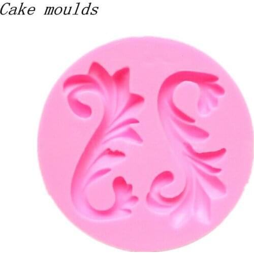 Silicone mold k091 vine relief shape baking mold Fondant cake mold chocolate mold Decoration tools