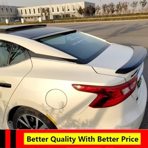 EPFBSQP For 2015-2018 Nissan Demeanor/MAXIMA Roof Spoiler PU Primer Color Car Tail Wing Decoration For Nissan MAXIMA