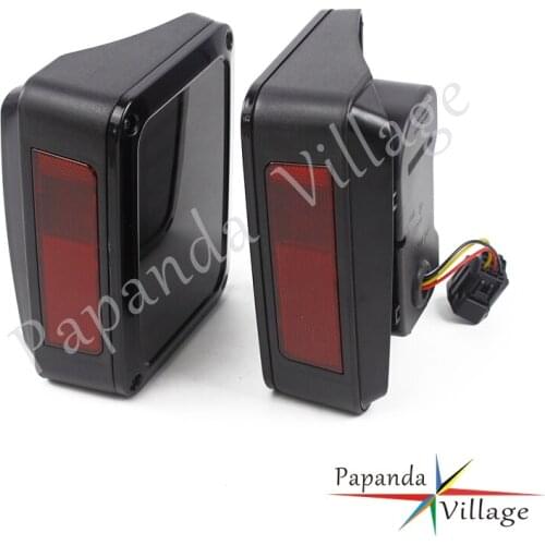 Rear Brake Stop Reverse Lamps LED Tail Lights Backup Light Lamp Turn Parking Signal Lamp For Jeep Wrangler JK 2007~2016