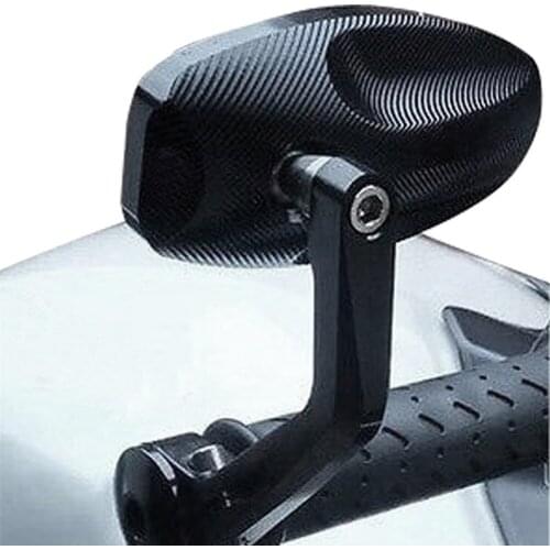 2pcs/lot Motorcycle Rearview Mirrors CNC Motorcycle Bar End Black Rearview Side Mirror For Triumph Speed Triple Accessories