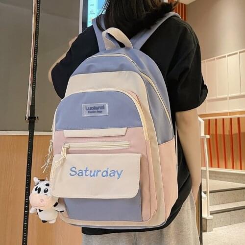 Womens Backpack Kawaii School Backpacks Nylon Waterproof School Bags For Teenager Girls Computer Laptop School Backpack