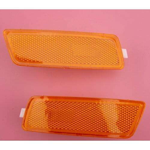 1 Pair 1K5945072 1K5945071 Front Yellow Lens Bumper Side Marker Light Lamp Housing Fit for VW Golf GTI Jetta Rabbit MK5 2008