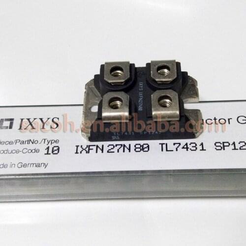 1Pcs IXFN27N80 or IXFN27N80Q or IXFN25N80 SOT-227B 27A 800V HiPerFET Power MOSFETs