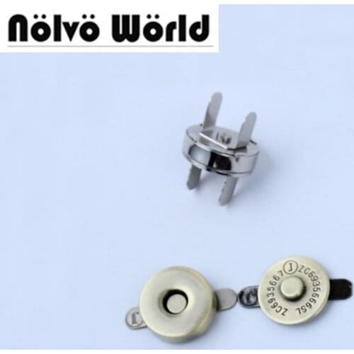 100sets 18*3mm hung plating dish shape magnetic snap button clasp fastener for handbag purse wallet