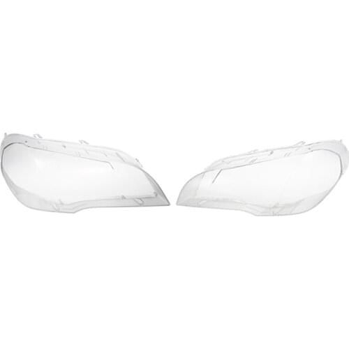 Car Clear Headlight Lens Cover Replacement Headlight Head Light Lamp Shell Cover For-BMW X5 E70 2008-2013