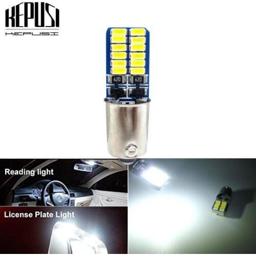Canbus BA9S T4W 233 363 T11 24 SMD 3014 LED Car Parking Light Interior Reading Lamps Motor Dome Bulbs White Error Free