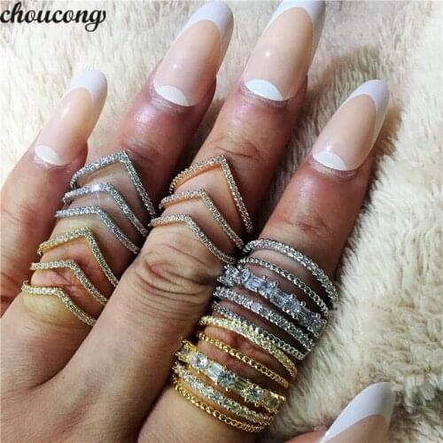 Choucong Handmade Statement Ring 925 sterling Silver Pave AAAA cz Vintage party Wedding Band Rings For Women men fashion Jewelry
