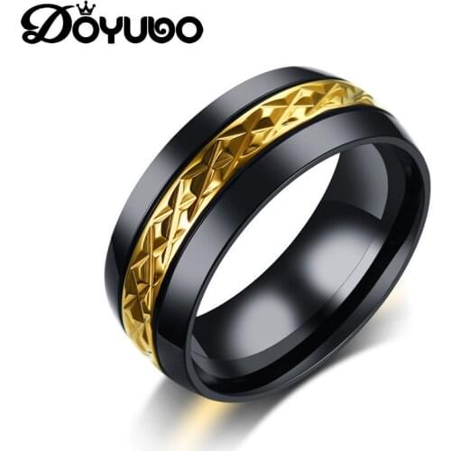 DOYUBO Gold Rings For Men