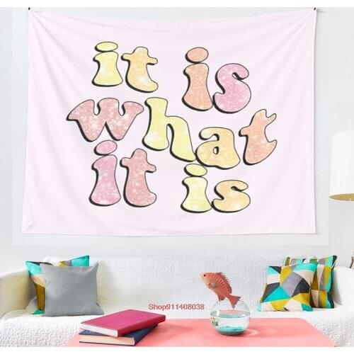 It is what it is tapestry Boho Tapestry Wall Hanging Tapestries Bedspread Wall Art Blanket Throw Towel Window Curtain