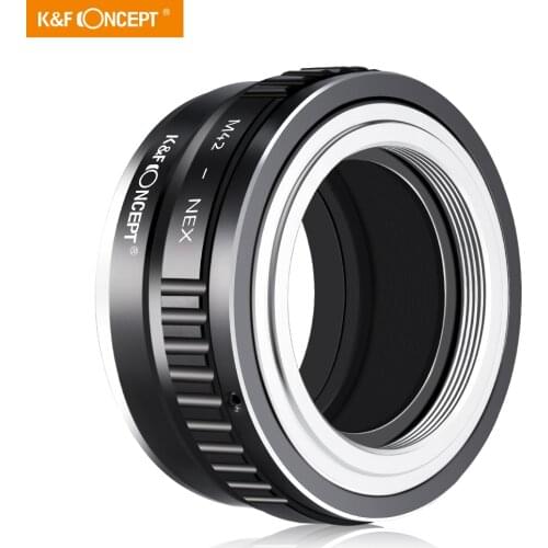 K&F Concept All-copper Interface High-precision lens adapter ring M42 Lens to All Sony NEX Camera body