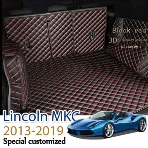 The Trunk Cargo Leather Liner Car Boot Liner Cargo Compartment Floor Carpet Mud For Lincoln MKC 2013-2019