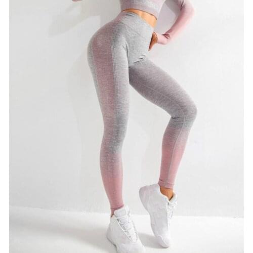 Sport Leggings Women Fitness Seamless Push Up High Waist Gyms Workout Women Leggings Skinny Knitting Slim Elastic Leggins