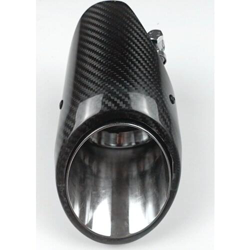 1 PCS Real Carbon Top Quality Exhaust Muffler Tips Outlet 4.1" Inch For Porsche Car Styling Universal Carbon End Pipes