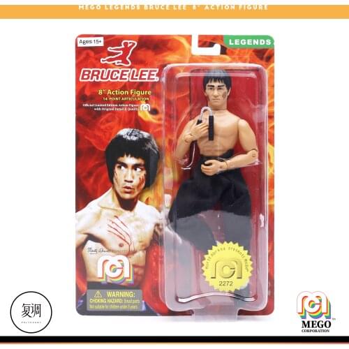 Original Mego Bruce Lee The Big Boss Old Film Action Figure Model Toys Original Collection