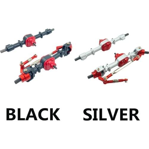 CNC Alloy Front & Rear Axle Assembly for D90 MN90 FJ45 1:12 RC Off-Road Car