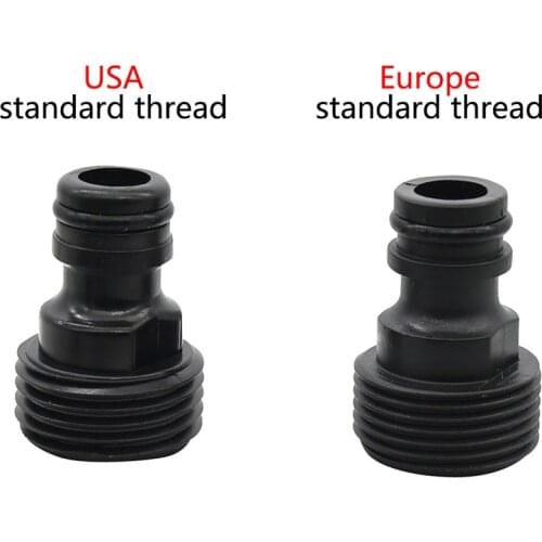 3/4" Male Adaptor Garden Water Quick Connectors Nipple Joint Swivel Joint Water Pipe Connector Micro Irrigation Systems 5 Pcs