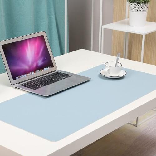 Portable Home Office Game MousePad Resting Surface Protective Dining Desk Writing Mat Easy Clean PU Leather Desk Mat Laptop Pad