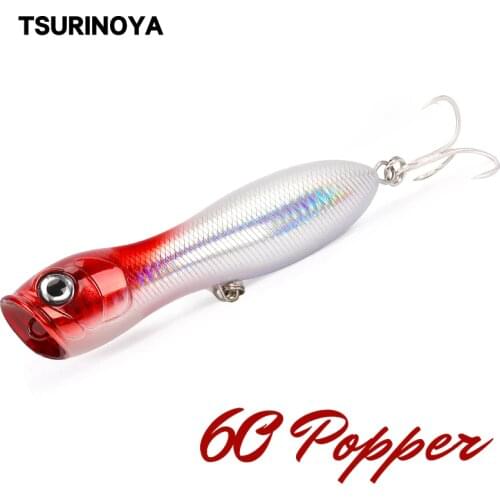 TSURINOYA Saltwater Topwater Popper Fishing Lure DW60 1235mm 36g Seabass Sea Fishing Jerkbait Hard Bait Crankbaits Wobblers