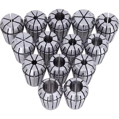 ER20 Spring Collet Set for CNC Engraving Machine and Milling Lathe Tool Workholding Engraving Collets(14PCS)