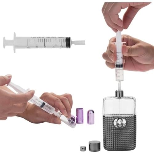 MUB - 5pcs/lot Syringe Plastic Perfume Dispenser Tools 5ml/10ml Refill Cosmetic For Refillable Bottle Quantitative Dispensing